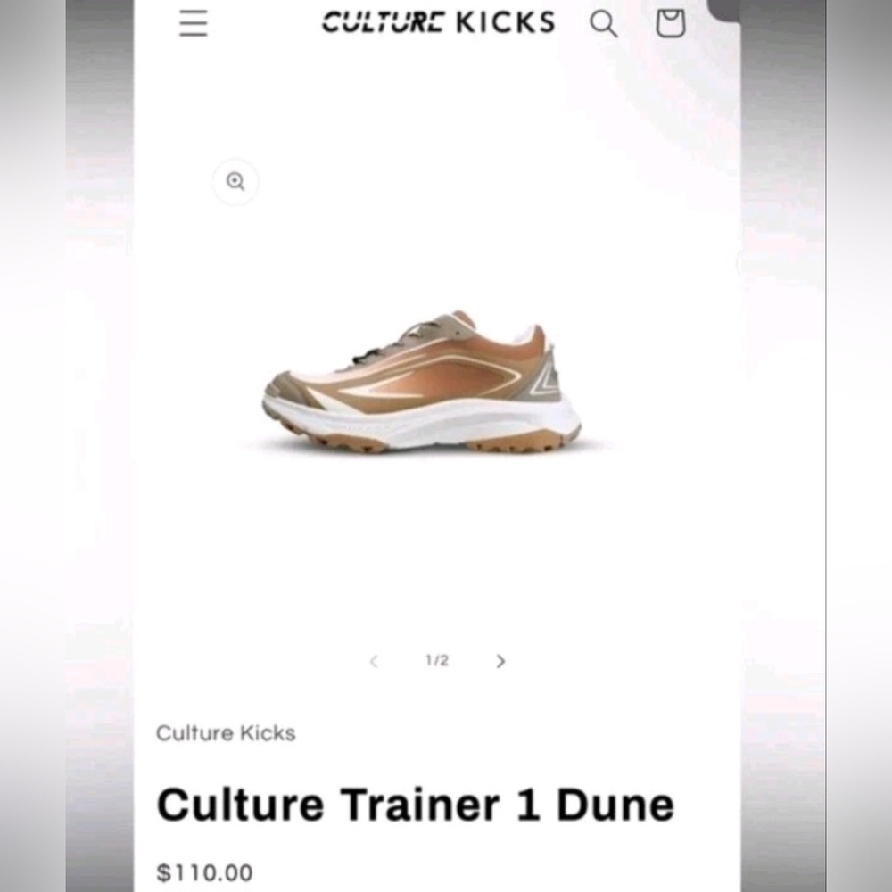 Culture Trainer Dune 1 Mens Size 10 Sneakers New In Box Rare - Picture 7 of 7